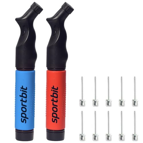 SPORTBIT Ballpumpe mit 5 Nadeln Set - Handpumpensystem zum Aufpumpen - Passt für jeden Sportball Volleyball Basketball Fußball Gymnastik Soccer Ball, Aufblasgerät Luftpump SPORTBIT Ballpumpe mit 5 Nadeln Set - Handpumpensystem zum Aufpumpen - Passt für jeden Sportball Volleyball Basketball Fußball Gymnastik Soccer Ball, Aufblasgerät Luftpump von SPORTBIT