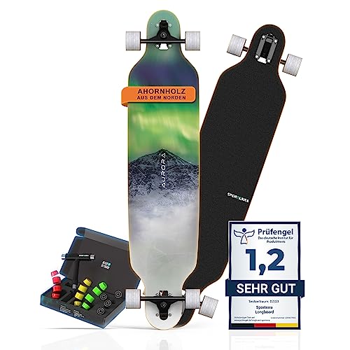 Sporterra Longboard [Sommer-Angebot] - Longboard Erwachsene und Kinder - Optimiert bis ins kleinste Detail für unvergessliche Abenteuer auf dem Long Board von SPORTERRA