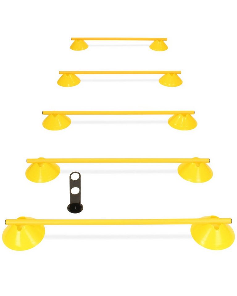 SPORTIKEL24 Agility-Hürde Cavaletti Mini-Hürden 5er Set mit Gelben Markiermulden Stange 100 cm, Kunststoff SPORTIKEL24 Agility-Hürde Cavaletti Mini-Hürden 5er Set mit Gelben Markiermulden Stange 100 cm, Kunststoff von SPORTIKEL24
