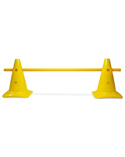 SPORTIKEL24 Kombi Kegel-Hürde – Steckhürde für Agility Training – Sprung- & Slalom-Hütchen für Hund, Sport, Pferd & Kind – 30 cm (Gelb) SPORTIKEL24 Kombi Kegel-Hürde – Steckhürde für Agility Training – Sprung- & Slalom-Hütchen für Hund, Sport, Pferd & Kind – 30 cm (Gelb) von SPORTIKEL24