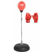 SPORTINATOR Punchingball Boxstand Standbox-Trainer inkl. Boxbirne & Boxhandschuhen rot von SPORTINATOR
