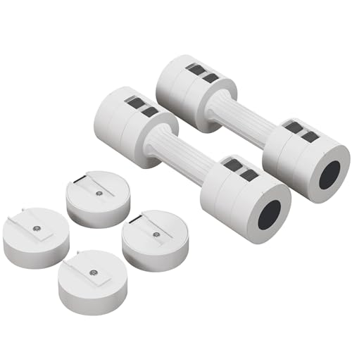 SPORTNOW 2 x 2,5 kg Hanteln, Kurzhanteln mit anpassbarem Gewicht, 1,1/1,8/2,5 kg pro Hantel, bodenschonendes Kunststoffgehäuse, für Frauen und Männer, Weiß SPORTNOW 2 x 2,5 kg Hanteln, Kurzhanteln mit anpassbarem Gewicht, 1,1/1,8/2,5 kg pro Hantel, bodenschonendes Kunststoffgehäuse, für Frauen und Männer, Weiß von SPORTNOW
