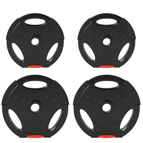 SPORTNOW 4er-Set Hantelgewichte, 2 x 2,5 kg/5kg Gewichte, Hantelscheiben-Set, Gewichtsscheiben für 2,5 cm Hantelstange, Ø 25/30 mm Bohrung, Schwarz SPORTNOW 4er-Set Hantelgewichte, 2 x 2,5 kg/5kg Gewichte, Hantelscheiben-Set, Gewichtsscheiben für 2,5 cm Hantelstange, Ø 25/30 mm Bohrung, Schwarz von SPORTNOW