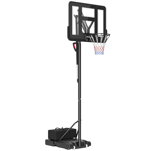 SPORTNOW Basketballkorb Outdoor, Verstellbare Korbhöhe 230-305 cm, Basketballständer mit 110 x 75 cm bruchsichere Rückwand mit Rädern, gefederter Korb, Gewicht für Erwachsene SPORTNOW Basketballkorb Outdoor, Verstellbare Korbhöhe 230-305 cm, Basketballständer mit 110 x 75 cm bruchsichere Rückwand mit Rädern, gefederter Korb, Gewicht für Erwachsene von SPORTNOW