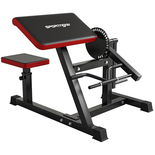 SPORTNOW Bizeps/Trizeps Curl Maschine mit 5-stufigem verstellbarem Sitz Fitnessgerät für Trizeps-Extension, Kunstleder, Schwarz SPORTNOW Bizeps/Trizeps Curl Maschine mit 5-stufigem verstellbarem Sitz Fitnessgerät für Trizeps-Extension, Kunstleder, Schwarz von SPORTNOW