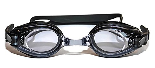 SPORTS WORLD VISION Optische Schwimmbrille - Schwarz - für Erwachsene Plus-Minus-Dioptrie -3.00, UV-Tönung von SPORTS WORLD VISION