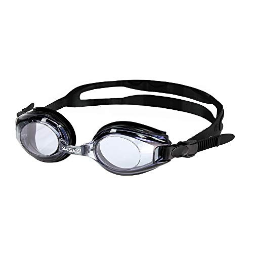 SPORTS WORLD VISION Optische Schwimmbrille - Schwarz - für Erwachsene Plus-Minus-Dioptrie -3.00, UV-Tönung von SPORTS WORLD VISION