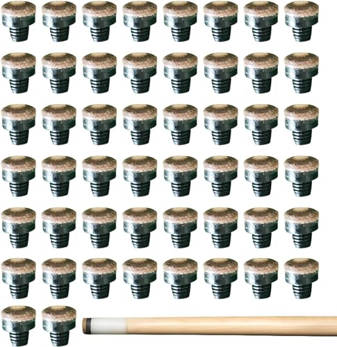 SPORWAY 50 Stück Billard Queue Spitzen: Einschraubbare Billard-Queue-Spitzen Schraub Queuespitzen 12 mm mit M8 Kunststoff-Gewinde Schraubspitzen für Billardqueues und Snooker SPORWAY 50 Stück Billard Queue Spitzen: Einschraubbare Billard-Queue-Spitzen Schraub Queuespitzen 12 mm mit M8 Kunststoff-Gewinde Schraubspitzen für Billardqueues und Snooker von SPORWAY