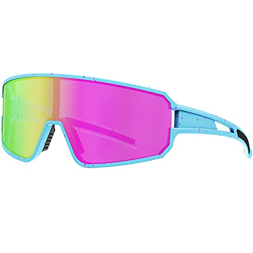SPOSUNE Polarisierte Fahrradbrille für Herren und Damen, UV400 Fahrrad-Sonnenbrille – Sportbrille für Fahrrad, Baseball, Laufen, MTB von SPOSUNE