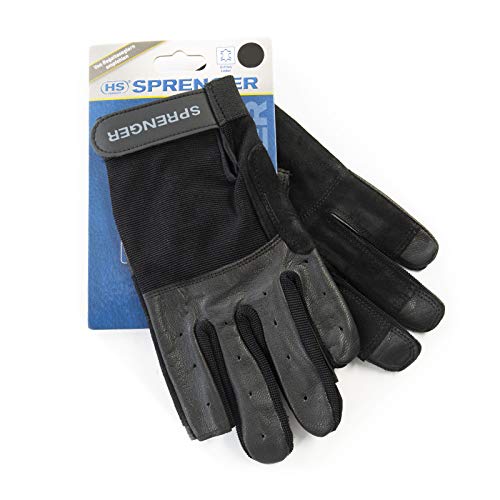 Segel-Handschuhe L - Ziegenleder, schwarz, Daumen und Zeigefinger ohne Kuppen Segel-Handschuhe L - Ziegenleder, schwarz, Daumen und Zeigefinger ohne Kuppen von Herm Sprenger