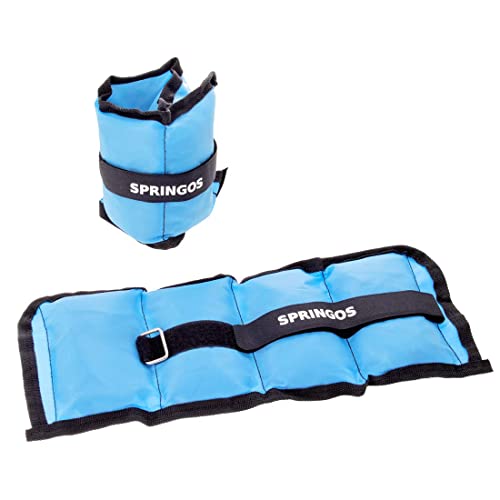 SPRINGOS Knöchelgewichte Set Gewichtsmanschetten Fußgelenkgewichte 2 x 1,5 kg Trainingsgewichte für Gymnastik Fitness Jogging SPRINGOS Knöchelgewichte Set Gewichtsmanschetten Fußgelenkgewichte 2 x 1,5 kg Trainingsgewichte für Gymnastik Fitness Jogging von SPRINGOS