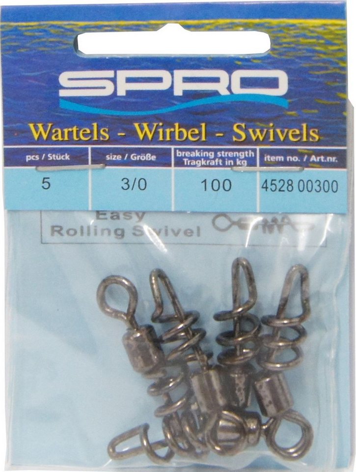 SPRO Schnurverbinder Spro Easy Rolling Wirbel Spiralwirbel, (5-St) SPRO Schnurverbinder Spro Easy Rolling Wirbel Spiralwirbel, (5-St) von SPRO