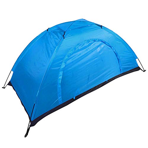 Campingzelt, Einzelperson, Freizeit, Wasserdichtes Zelt, Familienzelt Zum Angeln Im Freien Campen und Wandern (Blue) von SPYMINNPOO