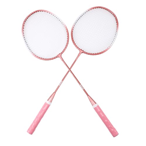 Professioneller Badmintonschläger, Erweiterter Sweet Spot, Schlankes Stangendesign, Schnelle Schwunggeschwindigkeit, für Familie und Freunde (PINK) von SPYMINNPOO