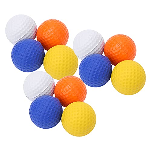 SPYMINNPOO 12-teiliges Ballset Golfbälle SetGolfübungsball, Buntes Ballset, Kinderball, Kindergolfball für Golfliebhaber, Indoor-Sport, Kinderübung, TrainingsübungGolfbälle von SPYMINNPOO