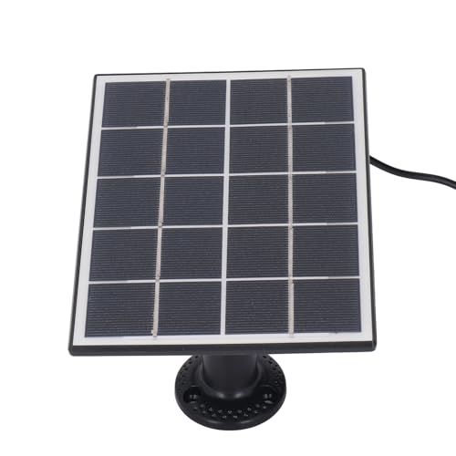 SPYMINNPOO 3W 5V Solarpanel Professionelles Monokristallines Silizium-Ladegerät mit 260g Gewicht für Kamera, Lüfter, Lichter (Black) von SPYMINNPOO