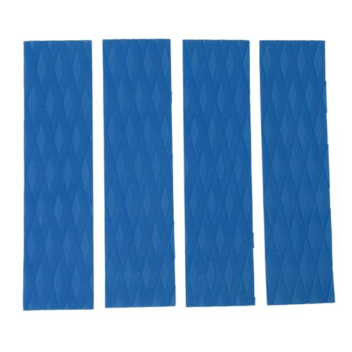 SPYMINNPOO 4 Stück Surfbrett-Front-Traktionspads, Surf-Front-Traktions-Anti-Rutsch-Pad, Anti-Rutsch-Rhombus-Design für Skimboards, Kajak (Blue) von SPYMINNPOO