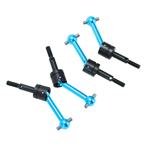 SPYMINNPOO 4Pcs Antriebswelle, 1/10 70mm Metall Antriebswelle CVD Upgrade Teile Kompatibel mit Tamiya TT02 1:10 RC Car Truck Car(Blau) Modellspielzeug Zubehör Für Modellautos von SPYMINNPOO