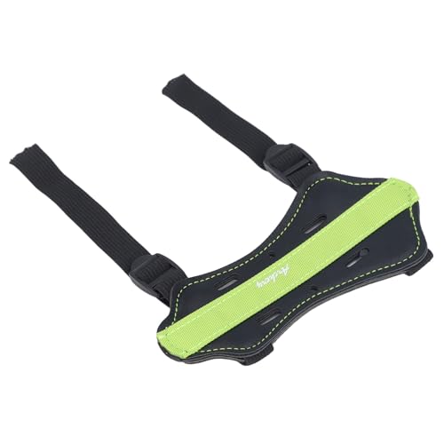 SPYMINNPOO Armschutz für Kinder, Bogenschießen, PU-Leder, Verstellbar, Verdickt, Atmungsaktiv, Übungsbogenschutz, Armschutz für Recurve-Jagd, Bogenschießen (GREEN) von SPYMINNPOO