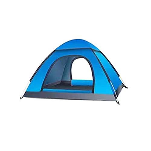 Campingzelt, 2-3 Personen Wasserdichtes Camping-Picknickzelt Regenfestes Zelt mit Automatischer Öffnung und Schiebedach für Outdoor-Familienwandern Camping StrandSchlafen (Himmelblau) von SPYMINNPOO