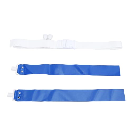 SPYMINNPOO Flaggen-Fußballgürtel, Verstellbares Schnallen-Design, Fußballgürtel, Flaggen-Set für Outdoor-Sporttraining (Blue) von SPYMINNPOO