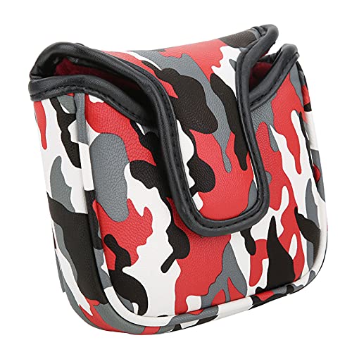 SPYMINNPOO Putter Mallet Cover, Headcover Camouflage wasserdichte PU-Golfschläger-Kopfabdeckung Magnetverschluss-Zubehör von SPYMINNPOO