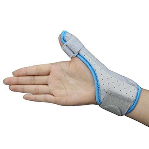 SPYMINNPOO Handgelenk-Stabilisierungsschiene, Daumenschiene für Daumen-Trigger-Finger-Arthritis, Sehnenentzündung, Verstauchung und Unterstützung des Karpaltunnels (BLUE) von SPYMINNPOO