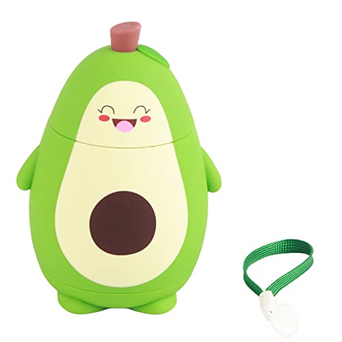 SPYMINNPOO Niedliche Wasserflasche, Cartoon-Mädchen, Saft-Trinkbecher, Avocado-Design, Doppelschichtiger Glas-Wasserbecher, Studentengeschenke mit Trageband SPYMINNPOO Niedliche Wasserflasche, Cartoon-Mädchen, Saft-Trinkbecher, Avocado-Design, Doppelschichtiger Glas-Wasserbecher, Studentengeschenke mit Trageband von SPYMINNPOO
