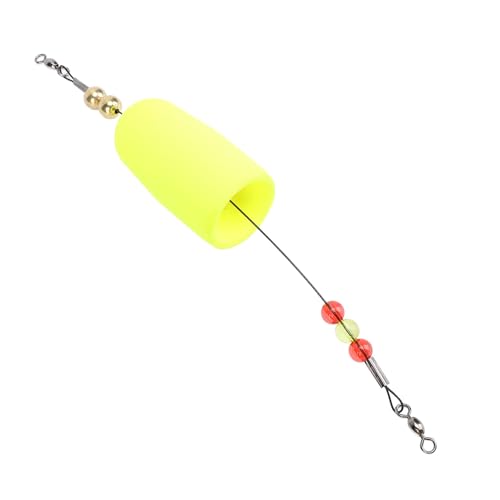 SPYMINNPOO Red Fish Popping Cork Float, Verbesserte Angeleffizienz, Tragbares Design, Geeignet für Salzwasser- und Süßwasserfischen (Yellow) von SPYMINNPOO