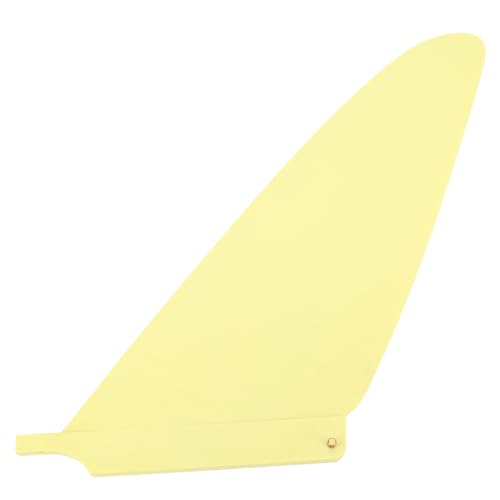 SPYMINNPOO Surfboard Fin, Universal Surfboard Tail Rudder Racing Big Tail Rudder für Paddle Board (Yellow) von SPYMINNPOO