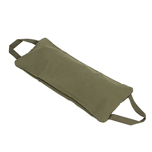 SPYMINNPOO Yoga Sandsack, Militärgrüner Yoga Sandsack mit Griff, Tragbar, Befüllbar, Yoga Segeltuch Sandsäcke für Yoga Gewichte und Training von SPYMINNPOO