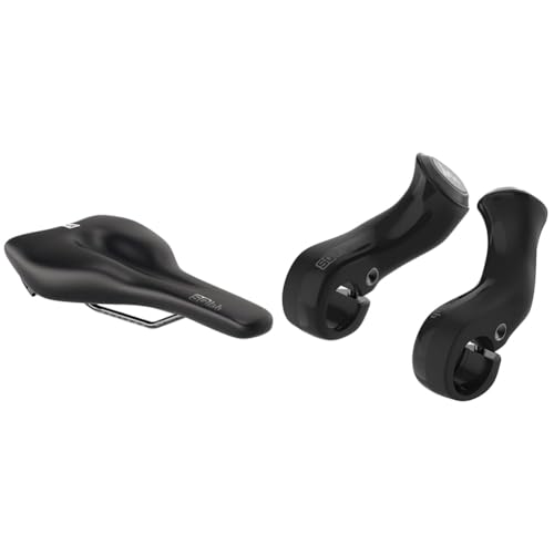 SQlab Unisex – Erwachsene 610 M-D Active Trekking MTB Tour & Travel Fahrradsattel, Schwarz, 17 cm & 402/410 2311 Innerbarends Combo, City-Comfort & Trekking Bar Ends, Schwarz SQlab Unisex – Erwachsene 610 M-D Active Trekking MTB Tour & Travel Fahrradsattel, Schwarz, 17 cm & 402/410 2311 Innerbarends Combo, City-Comfort & Trekking Bar Ends, Schwarz von SQlab