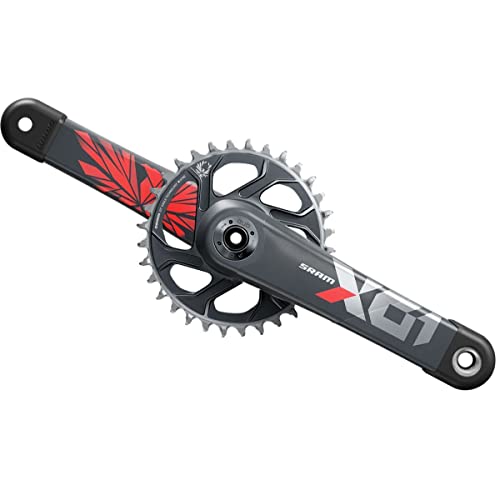 SRAM Corporation Europe X01 Eagle Boost Kettenradgarnitur, Rot, 32z von Sram