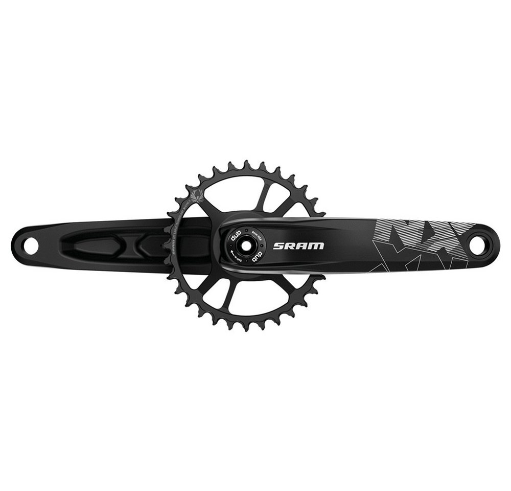 SRAM Fahrradkurbel SRAM Kettenradgarnitur NX Eagle 1-fach, DUB 32 Zähne,165mm Kurbell. sc SRAM Fahrradkurbel SRAM Kettenradgarnitur NX Eagle 1-fach, DUB 32 Zähne,165mm Kurbell. sc von SRAM