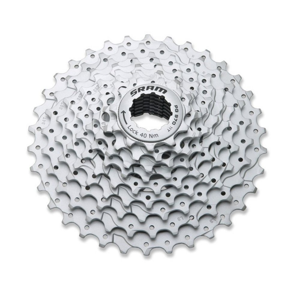 SRAM Zahnkranz Zahnkranz-Kassette PG-970, 9-fach (11-12-14-16-18-21-24-28-32) von SRAM