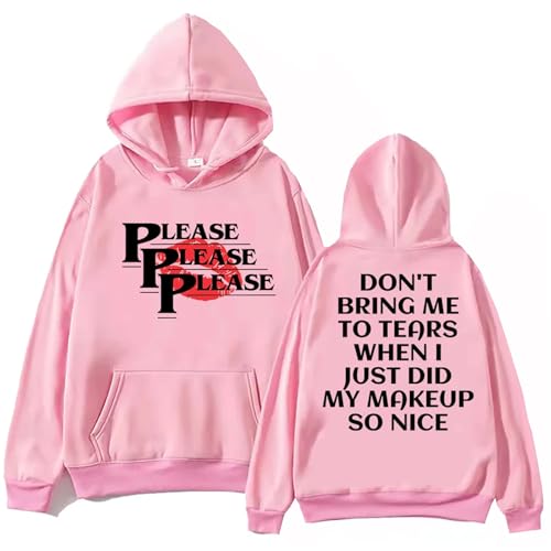 SRGDRR Hoodie Sabrina Carpenter Tour Bedrucktes Sweatshirt, Herren Damen Lässiges Retro Sweatshirt Langarmjacke XS ~ 3XL (Pink,XL) von SRGDRR