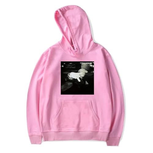 SRGDRR Hoodie Tommy Richman Cartoon Print Sweatshirt Lässiges Retro Sweatshirt, Langärmelige Jacke Für Damen Und Herren (Pink,S) von SRGDRR