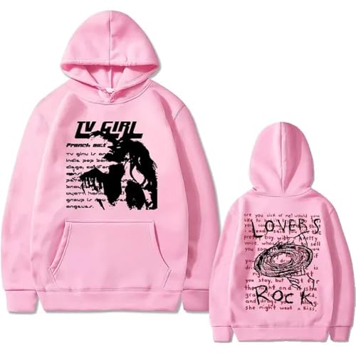 SRGDRR Hoodie Unisex Modisches Pullover Sweatshirt, Langarm Pullover In Übergröße Für Männer Und Frauen Locker Und Lässig (Pink,XXL) von SRGDRR