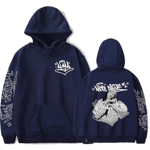 SRGDRR Kapuzenpullover Langarm Sweatshirt Pullover Mit Cartoon Print Von Nicki Nicole, Modische Freizeit Sportbekleidung Jacke In Großen Größen Geeignet Für Männer Und Frauen (Blue,XS) von SRGDRR