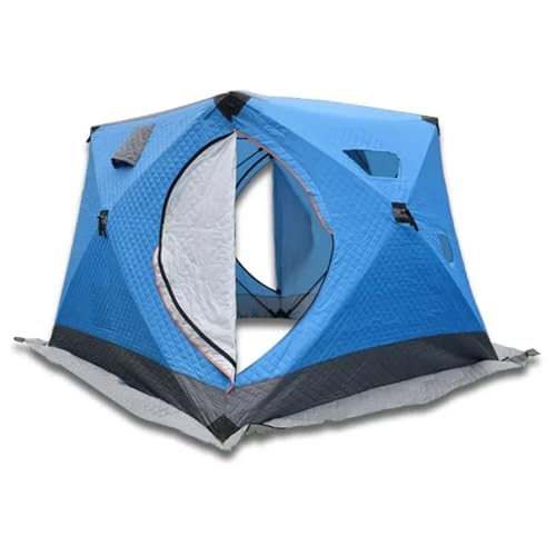 biwakzelt EIS Angeln Haus Winter Angeln Kälte Beweis Und Warme Baumwolle Zelt Outdoor Camping Angeln Ausrüstung Eisfischerzelt(Blue) von SRKATI