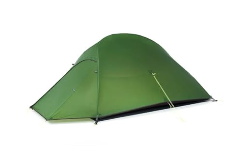 biwakzelt Zelt Ultraleicht 20D 210T Outdoor Camping Wandern Radfahren Reise Zelte Mit Stellfläche Eisfischerzelt(20D - Forest Green) von SRKATI