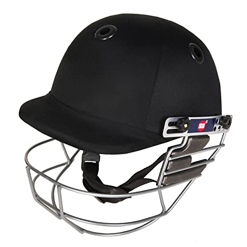 SS Cricket Legend Premium Cricket-Helm, Herren, Schwarz, Größe L von SS Sunridges