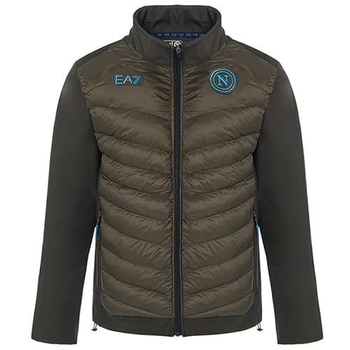 SSC NAPOLI Gepolsterte Softshelljacke, EA7, offizielles Produkt 2024/2025, S von SSC NAPOLI