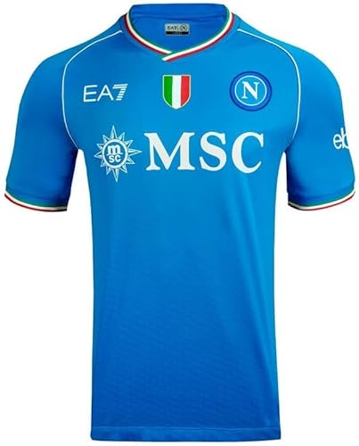 SSC NAPOLI Renntrikot, EA7, dreifarbiges Wappen, technischer Stoff Dry Touch, 2023/2024 von SSC NAPOLI