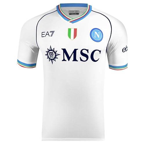 SSC NAPOLI Renntrikot, EA7, dreifarbiges Wappen, technischer Stoff Dry Touch, 2023/2024 von SSC NAPOLI