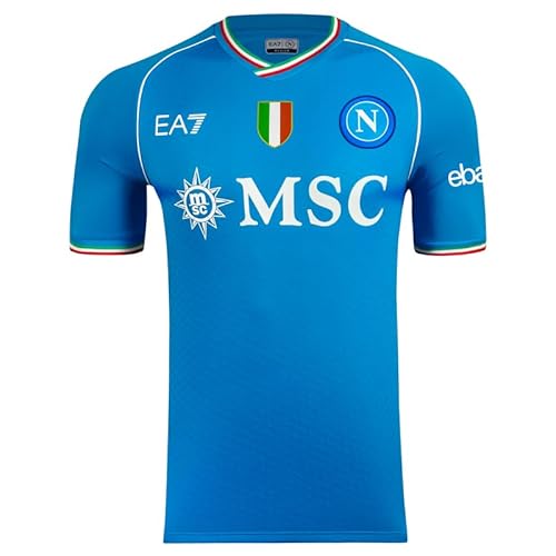 SSC NAPOLI Renntrikot, EA7, dreifarbiges Wappen, technischer Stoff Dry Touch, 2023/2024 von SSC NAPOLI