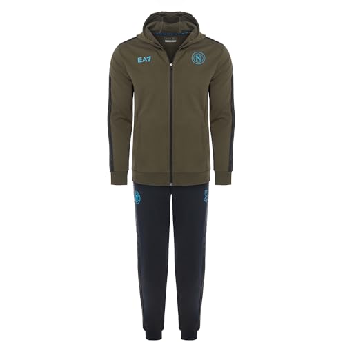 SSC NAPOLI [EA7 Interlock-Anzug, Hellblau, EA7, offizielles Produkt, Fußball-Kapuzenanzug 2024/2025, 3XL SSC NAPOLI [EA7 Interlock-Anzug, Hellblau, EA7, offizielles Produkt, Fußball-Kapuzenanzug 2024/2025, 3XL von SSC NAPOLI