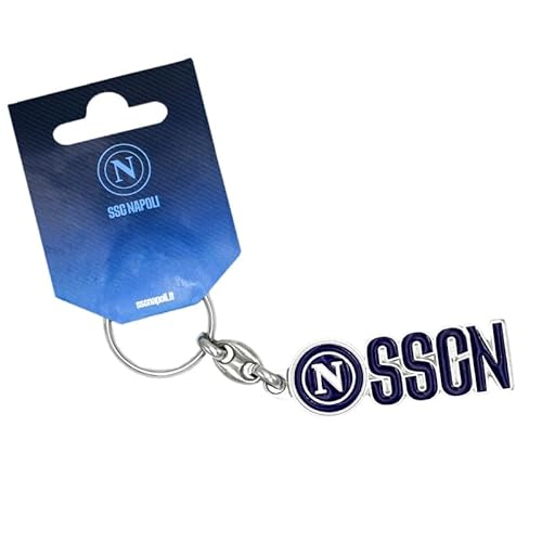 giemme di d'agostino f. srl SSC Napoli Schlüsselanhänger aus emailliertem Metall mit Logo und Schriftzug, blau, Taglia unica giemme di d'agostino f. srl SSC Napoli Schlüsselanhänger aus emailliertem Metall mit Logo und Schriftzug, blau, Taglia unica von SSC NAPOLI