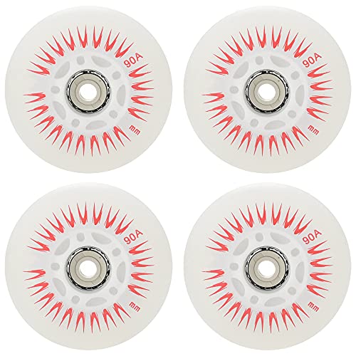4 STK. 90A LED Leuchtrolle für Inlineskates 60mm 62mm 64mm 68mm 70mm 72mm 76mm 80mm Inline Skate Leuchtrolle zum Leuchten im Dunkeln ohne Lager,Rot,64mm 4 STK. 90A LED Leuchtrolle für Inlineskates 60mm 62mm 64mm 68mm 70mm 72mm 76mm 80mm Inline Skate Leuchtrolle zum Leuchten im Dunkeln ohne Lager,Rot,64mm von SSCYHT