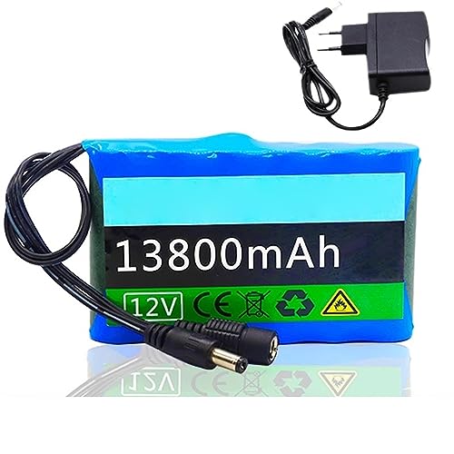 SSCYHT 12 V 13800 mAh Lithium-Akku 3S2P wiederaufladbarer Ersatz-Li-Ionen-Akku 165,6 Wh mit DC 12,6 V 2 A Ladegerät für Elektrogeräte, Ersatzakku SSCYHT 12 V 13800 mAh Lithium-Akku 3S2P wiederaufladbarer Ersatz-Li-Ionen-Akku 165,6 Wh mit DC 12,6 V 2 A Ladegerät für Elektrogeräte, Ersatzakku von SSCYHT